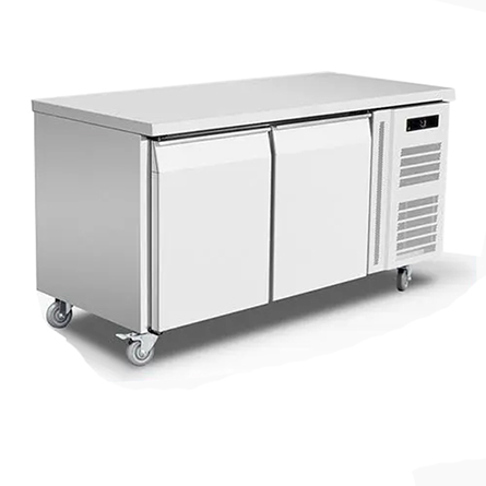 stainless steel worktop freezer